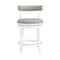 Alaterre Furniture Hanover Swivel Counter Height Bar Stool, White and Gray, 2PK ANHN01PDCR2 - alternate 3